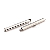 Non-Tarnish 304 Stainless Steel Slide On End Clasp Tubes STAS-C044-08E-P-2