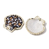 Brass & Natural Shell Pendants SH-CBA27C9-02-2