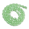 Opaque Solid Color Electroplate Glass Beads Strands EGLA-N013-J4mm-B04-2