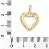 Valentine's Day Brass Micro Pave Cubic Zirconia Pendants KK-T086-01G-3