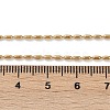 Ion Plating(IP) 304 Stainless Steel Oval Ball Chain Necklace for Men Women X-NJEW-M200-09G-2