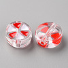 Transparent Enamel Acrylic Beads X-TACR-S155-005F-2