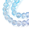 Transparent Glass Beads Strands GLAA-E036-07T-4
