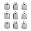 Tarnish Resistant Smooth Surface 201 Stainless Steel Cord Ends X-STAS-R063-97-1