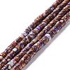 Assembled Synthetic Bronzite and Imperial Jasper Beads Strands G-I318-03A-1