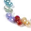 Electroplate Glass Beads Strands EGLA-B009-02-2