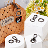 DIY Keychain Clasp Findings Kits DIY-SP0003-47B-3