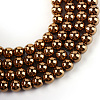 Electroplate Transparent Glass Beads Strands EGLA-Q062-8mm-D03-1