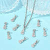 SHEGRACE Brass Clear Cubic Zirconia Pendants XGRQ3K286-523P-5