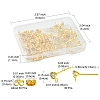 30Pcs Brass Stud Earring Findings KK-FS0001-13-5