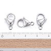 Tarnish Resistant 304 Stainless Steel Lobster Claw Clasps X-STAS-AB15-5