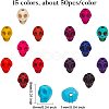 15 Colors Dyed Synthetic Turquoise Beads G-GA0001-02-2