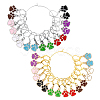 16Pcs 16 Styles Brass Locking Stitch Marker HJEW-HY00178-1
