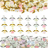 30Pcs Angel Acrylic & Glass Pendant PALLOY-FZ00016-8