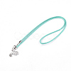 Waxed Cord Necklace Making NCOR-T001-12-2
