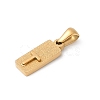 304 Stainless Steel Pendants STAS-Z120-03T-G-2