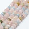 Natural Morganite Bead Strands G-G662-10-6mm-1