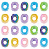 20Pcs UV Plating Opaque Acrylic European Beads OACR-TADJ0001-16O-2