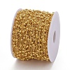 Brass Flat Oval Cable Chains CHC018Y-G-4