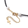 Glass Seed Pendant Necklaces for Women NJEW-MZ00031-01-5