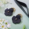 Flower Cowhide Suspension Clasps FIND-TAC0036-055G-02-5