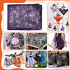 Halloween Spider & Spider Web Polyester Gauze Fabric AJEW-WH0314-677D-5