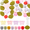 Food Grade Eco-Friendly Silicone Butterfly & Flower Bracelet Pendant Decoration Making Kit DIY-SC0024-85-1