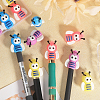 16Pcs 4 Colors Silicone Knitting Needle Stoppers AJEW-GL0001-85-3