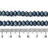 Electroplated Natural Lava Rock Beads Strands G-A234-F02-01A-4