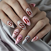 Stainless Steel DIY Nail Art Templates MRMJ-WH0092-026-5