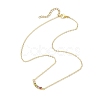 Rack Plating Brass Pave Colorful Cubic Zirconia Cube Link Necklaces NJEW-JN04999-4