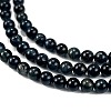 Natural Blue Tiger Eye(Dyed & Heated) Beads Strands G-M438-A04-01-3