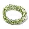 Transparent Electroplate Glass Beads Strands EGLA-H107-02A-PL05-4
