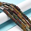 Natural Polychrome Jasper/Picasso Stone/Picasso Jasper Beads Strands G-L585-A01-01-2