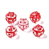 Transparent Glass Enamel Beads Strands GLAA-G107-04A-2