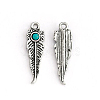 Synthetic Turquoise Alloy Pendants FIND-TAC0014-99D-1