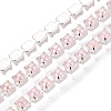 Iron & ABS Plastic Imitation Pearl Tennis Chains CH-Q006-01A-11-1