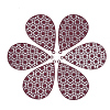 430 Stainless Steel Filigree Pendants X-STAS-S108-25A-03-1