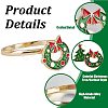 6Pcs 2 Style inc Alloy Napkin Rings AJEW-GF0007-17-6