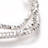 Electroplated Non-magnetic Synthetic Hematite Beads Strands G-M359-03S-2