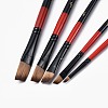 Wooden Paint Brushes Pens Sets AJEW-L074-04-3