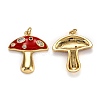 Autumn Theme Real 18K Gold Plated Brass Micro Pave Cubic Zirconia Pendants ZIRC-L100-019G-G-2