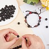 Synthetic Lava Rock Beads Strands X-G-S277-8mm-01-3