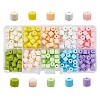 400Pcs 10 Colors Polymer Clay Beads CLAY-CA0001-09-1