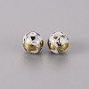 Electroplate Glass Beads EGLA-Q123-006F-1