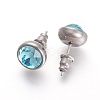 304 Stainless Steel Stud Earrings EJEW-F182-A12-2