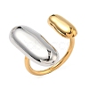 304 Stainless Steel Cuff Open Rings for Women RJEW-B158-02GP-01-4