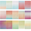 5 Sets 5 Styles Gradient Color PVC Alphabet Number Stickers DIY-GF0008-71-1