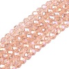 Electroplate Glass Beads Strands EGLA-A044-T3mm-B21-1