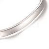 Tarnish Resistant 304 Stainless Steel Cuff Bangles STAS-I110-10-6mm-P-3